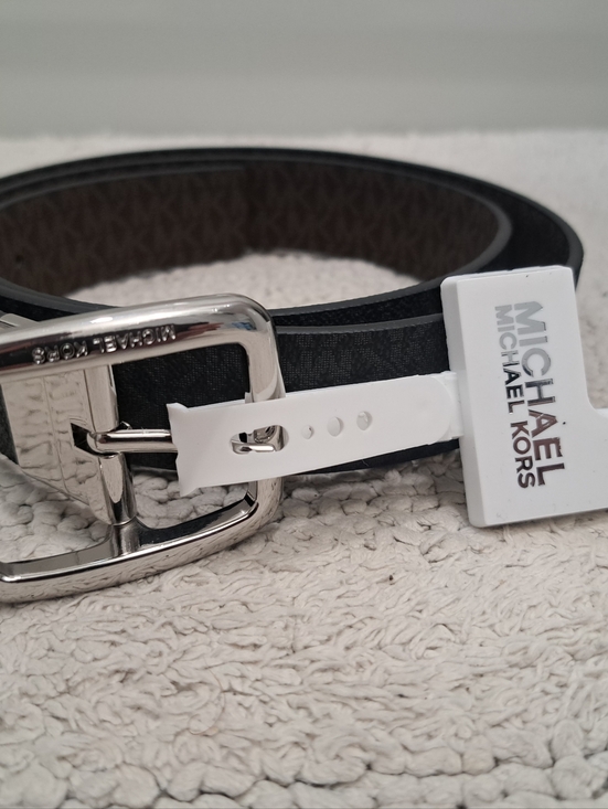 Michael Kors Accessories - Michael Kors Women 32mm Triple Loop Logo Belt Black Large 551814C Reversible